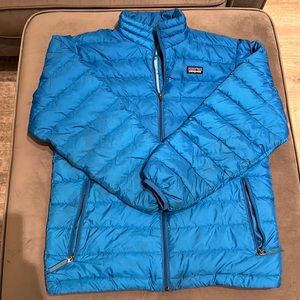 Patagonia blue down coat